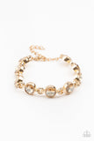 Paparazzi "First In Fashion Show" Gold Bracelet Paparazzi Jewelry