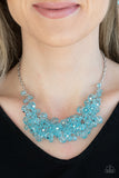 Paparazzi "Let The Festivities Begin" Blue Necklace & Earring Set Paparazzi Jewelry
