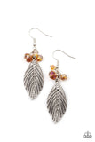 Paparazzi "Leaf It To Fate" Brown Earrings Paparazzi Jewelry