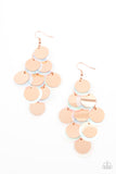 Paparazzi "Sequin Seeker" Copper OIL SPILL Earrings Paparazzi Jewelry