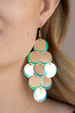 Paparazzi "Sequin Seeker" Copper OIL SPILL Earrings Paparazzi Jewelry