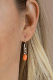 Paparazzi "Go Tell It On The Mesa" Orange Necklace & Earring Set Paparazzi Jewelry