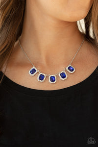 Paparazzi "Next Level Luster" Blue Necklace & Earring Set Paparazzi Jewelry