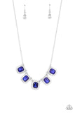 Paparazzi "Next Level Luster" Blue Necklace & Earring Set Paparazzi Jewelry