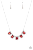 Paparazzi "Next Level Luster" Red Necklace & Earring Set Paparazzi Jewelry