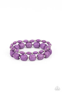 Paparazzi "Colorfully Country" Purple Bracelet Paparazzi Jewelry