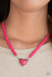 Paparazzi "Country Sweetheart" Pink Necklace & Earring Set Paparazzi Jewelry