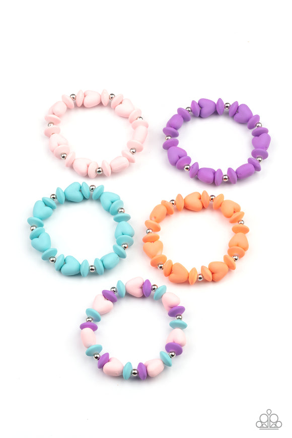 Girl's Starlet Shimmer 10 for $10 255XX Multi Heart Bracelets Paparazzi Jewelry