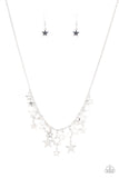 Paparazzi "Stellar Stardom" Silver Necklace & Earring Set Paparazzi Jewelry