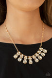 Paparazzi "Sparkly Ever After" Gold Necklace & Earring Set Paparazzi Jewelry