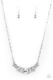 Paparazzi "Bride-to-Beam" White Necklace & Earring Set Paparazzi Jewelry