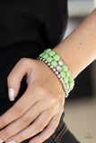 Paparazzi "Desert Verbena" Green Bracelet Paparazzi Jewelry