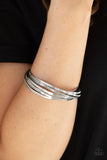 Paparazzi "Trending In Tread" Silver Bracelet Paparazzi Jewelry