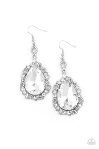 Paparazzi "Royal Recognition" White Earrings Paparazzi Jewelry