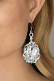 Paparazzi "Royal Recognition" White Earrings Paparazzi Jewelry