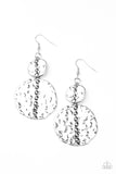 Paparazzi "Metro Metalhead" Silver Earrings Paparazzi Jewelry