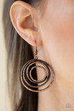 Paparazzi "Spiraling Out Of Control" Copper Earrings Paparazzi Jewelry