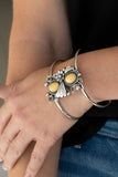 Paparazzi "Mojave Flower Girl" Yellow Bracelet Paparazzi Jewelry