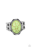Paparazzi "Flowering Dunes" Green Ring Paparazzi Jewelry