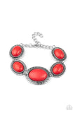 Paparazzi "Mesa Time Zone" Red Bracelet Paparazzi Jewelry