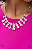 Paparazzi "Celebrity Couture" FASHION FIX White Necklace & Earring Set Paparazzi Jewelry