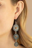 Paparazzi "Festively Floral" Orange Earrings Paparazzi Jewelry