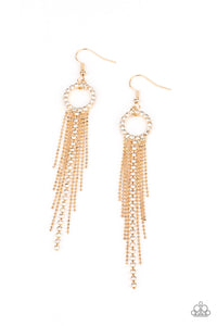 Paparazzi "Pass The Glitter" Gold Earrings Paparazzi Jewelry