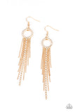 Paparazzi "Pass The Glitter" Gold Earrings Paparazzi Jewelry