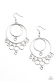 Paparazzi "Roundabout Radiance" Silver Earrings Paparazzi Jewelry