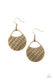 Paparazzi "Im Sensing A Pattern" Brass Earrings Paparazzi Jewelry