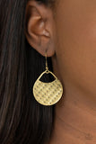 Paparazzi "Im Sensing A Pattern" Brass Earrings Paparazzi Jewelry