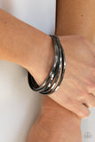 Paparazzi "Trending In Tread" Black Bracelet Paparazzi Jewelry