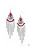 Paparazzi "Floating On HEIR" Red Earrings Paparazzi Jewelry