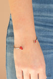 Paparazzi "Romantically Rustic" Red Bracelet Paparazzi Jewelry