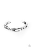 Paparazzi "PLAIT Tectonics!" Silver Bracelet Paparazzi Jewelry
