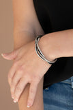 Paparazzi "PLAIT Tectonics!" Silver Bracelet Paparazzi Jewelry