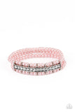 Paparazzi "Vintage Beam" Pink Bracelet Paparazzi Jewelry