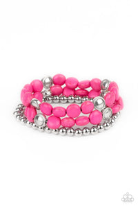 Paparazzi "Desert Verbena" Pink Bracelet Paparazzi Jewelry