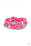 Paparazzi "Desert Verbena" Pink Bracelet Paparazzi Jewelry