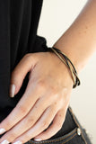 Paparazzi "PLAIT Tectonics!" Brass Bracelet Paparazzi Jewelry