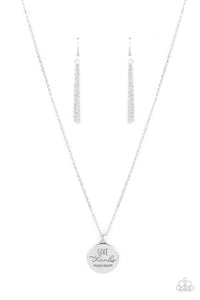 Paparazzi "Give Thanks" Silver Necklace & Earring Set Paparazzi Jewelry