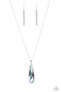 Paparazzi "Rival-Worthy Refinement" Purple Oil Spill Necklace & Earring Set Paparazzi Jewelry