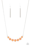 Paparazzi "Serenely Scalloped" Orange Necklace & Earring Set Paparazzi Jewelry
