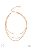 Paparazzi "Subtly Stunning" Gold Choker Necklace & Earring Set Paparazzi Jewelry