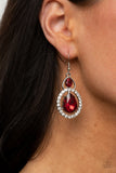 Paparazzi "Double The Drama" Red Earrings Paparazzi Jewelry