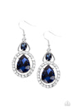 Paparazzi "Double The Drama" Blue Earrings Paparazzi Jewelry