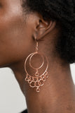 Paparazzi "Roundabout Radiance" Copper Earrings Paparazzi Jewelry