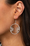 Paparazzi "Demurely Daisy" Silver Earrings Paparazzi Jewelry