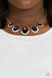 Paparazzi "The Queen Demands It" Purple Necklace & Earring Set Paparazzi Jewelry