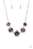 Paparazzi "The Queen Demands It" Purple Necklace & Earring Set Paparazzi Jewelry